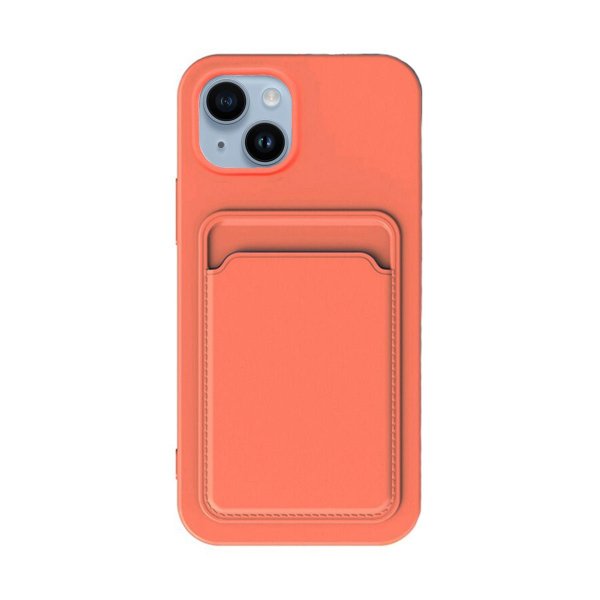 iPhone 14 Kuoret Korttipidike Oranssi