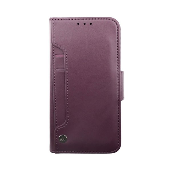 Rvelon iPhone 14 -kotelo, taitettava korttitasku, violetti