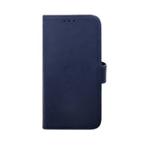Rvelon iPhone 14 -suojakotelo, aitoa nahkaa, korttipaikat, sininen