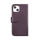 Rvelon iPhone 14 Suojakotelo, aitoa nahkaa, korttipaikat, violetti