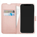 Vivanco iPhone 14 Plus -suojakotelo, Classic Wallet, ruusukulta