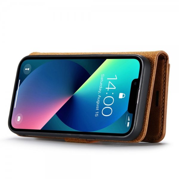 Dg.Ming iPhone 14 Plus -kotelo, irrotettava kuori, ruskea