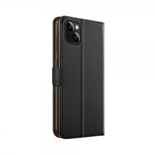 Xqisit iPhone 14 Plus -kotelo Slim Wallet Selection, musta