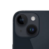 iPhone 14 Plus -kameranlinssi kehyksellä - Musta