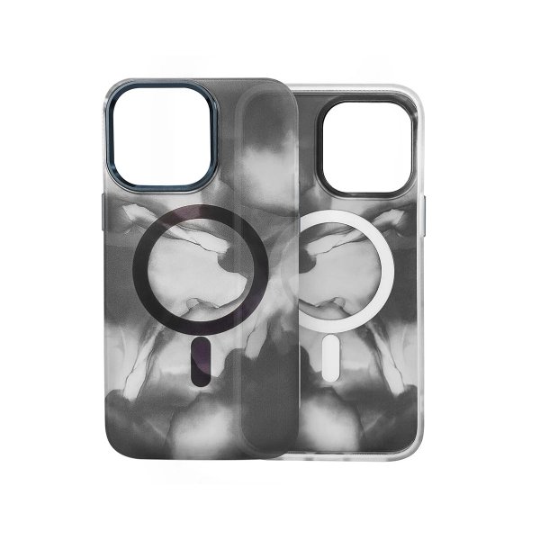 iPhone 14 Plus -kuori, abstrakti harmaa kuvio
