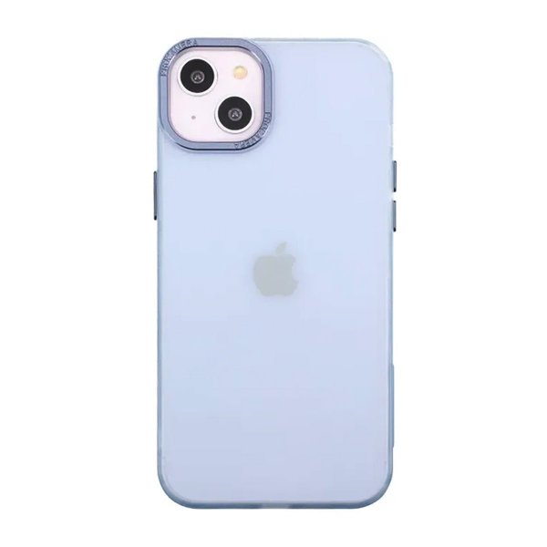 iPhone 14 Plus -kuori, kamerareunus, sininen