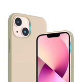 Rvelon iPhone 14 Plus -silikonikuori, beige