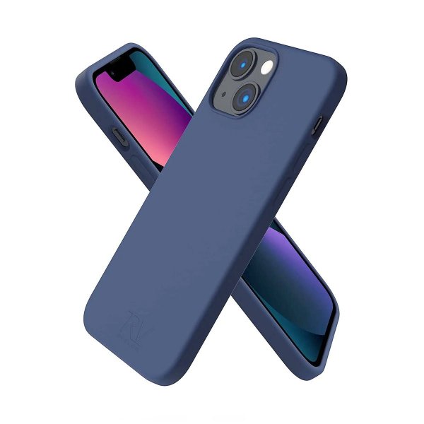 Rvelon iPhone 14 Plus -silikonikuori, sininen