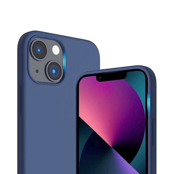 Rvelon iPhone 14 Plus -silikonikuori, sininen