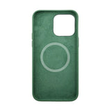Rvelon iPhone 14 Plus -silikonikuori MagSafella, vihreä