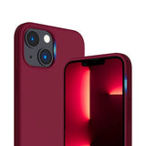 Rvelon iPhone 14 Plus Silikonisuojakuori MagSafella, Punainen