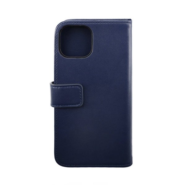 Rvelon iPhone 14 Plus -kotelo, aitoa nahkaa, sininen