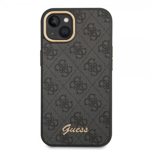 Guess iPhone 14 Plus Kuori 4G Logo Musta
