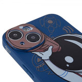 iPhone 14 Plus Kuori Astronautti Sininen Ruskea