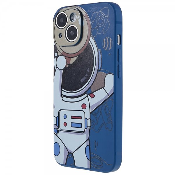 iPhone 14 Plus -kuoret, astronautti, sinivihreä