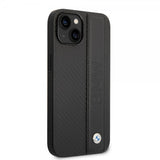 BMW iPhone 14 Plus -kuori Big Logo Stripe, musta