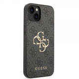 Guess iPhone 14 Plus Kuori Big Metal Logo Harmaa