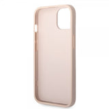Guess iPhone 14 Plus -kuori, Big Metal Logo, vaaleanpunainen