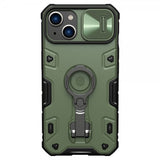 Nillkin iPhone 14 Plus CamShield Armor Pro MagSafe -kuori, vihreä