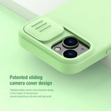 Nillkin iPhone 14 Plus -suojakuori CamShield Silky MagSafe, vihreä