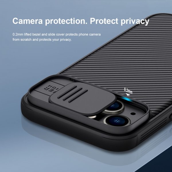 Nillkin iPhone 14 Plus CamShield -suojakuori, musta
