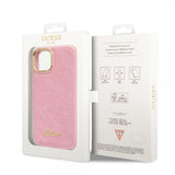 Guess iPhone 14 Plus Suojakuori Croco Pink
