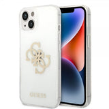 Guess iPhone 14 Plus -kuori, täysi kimalle, läpinäkyvä