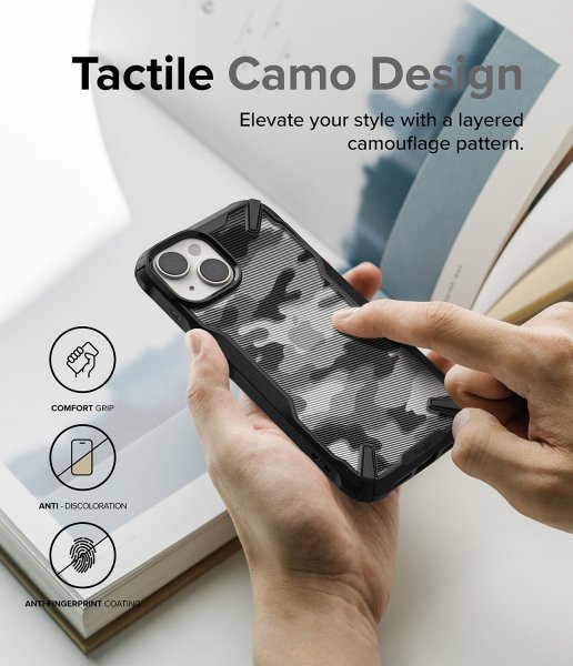 Ringke iPhone 14 Plus -kuori Fusion X Camo Black