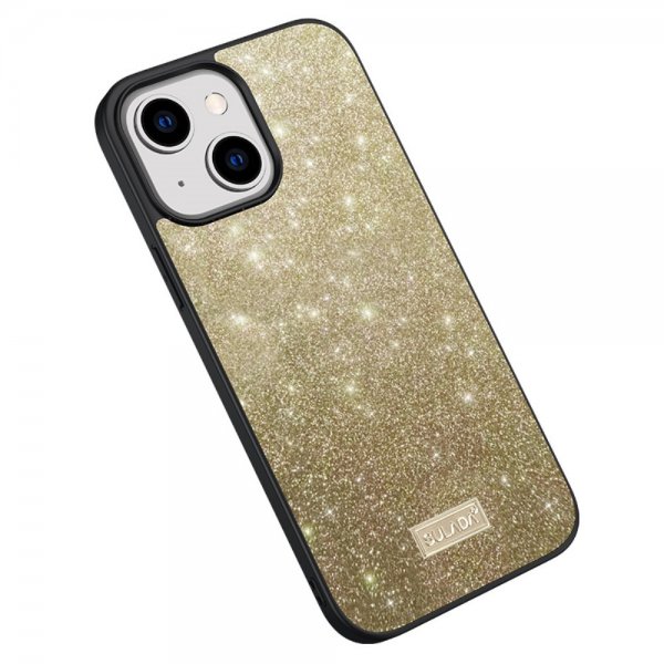 Sulada iPhone 14 Plus Kuori Glitter Kulta