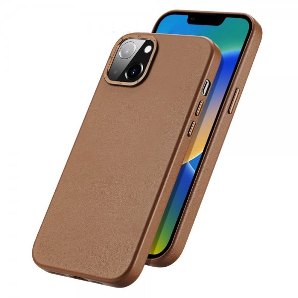 Dux Ducis iPhone 14 Plus Grit Series MagSafe -kuori, ruskea