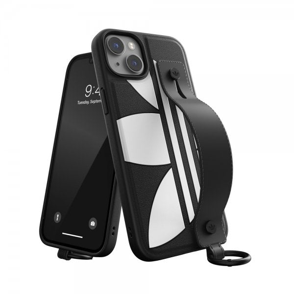Adidas iPhone 14 Plus Kuori Käsilenkkikotelo Musta Valkoinen