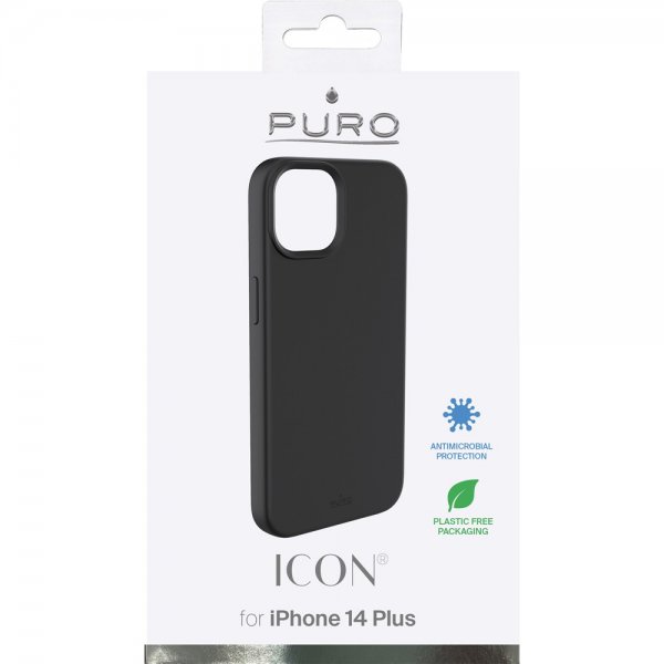 Puro iPhone 14 Plus -kuori Icon, musta