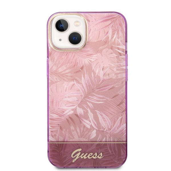 Guess iPhone 14 Plus Suojakuori Jungle Pink
