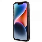 Karl Lagerfeld iPhone 14 Plus -suojakuori Karl & Choupette Gradient Musta