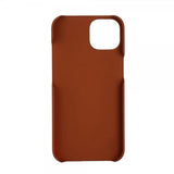 Krusell iPhone 14 Plus Leather CardCover -suojakuori, konjakinruskea