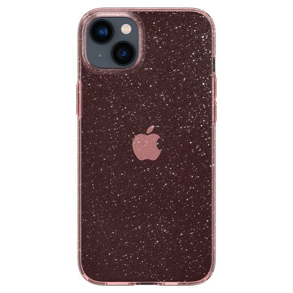 Spigen iPhone 14 Plus kuori Liquid Crystal Glitter Rose Quartz