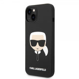 Karl Lagerfeld iPhone 14 Plus Liquid Silicone Karl Musta