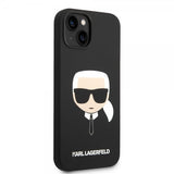 Karl Lagerfeld iPhone 14 Plus Liquid Silicone Karl Musta