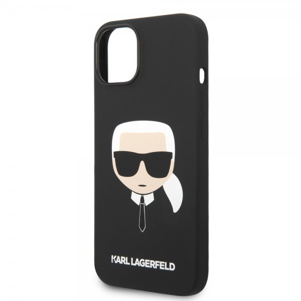 Karl Lagerfeld iPhone 14 Plus Liquid Silicone Karl Musta