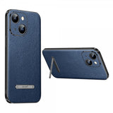 Sulada iPhone 14 Plus -kuori jalustalla, sininen