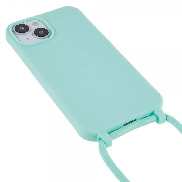 iPhone 14 Plus -kuori olkahihnalla, vihreä