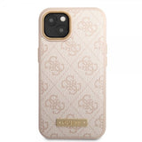 Guess iPhone 14 Plus Kuori Metallilevylogo MagSafe Ruusukulta