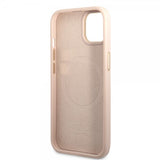 Guess iPhone 14 Plus Kuori Metallilevylogo MagSafe Ruusukulta
