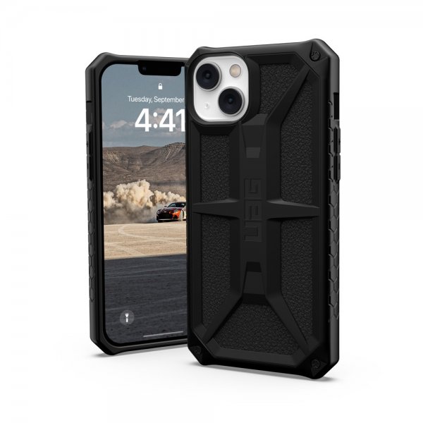 Urban Armor Gear (UAG) iPhone 14 Plus -suojakuori Monarch, musta