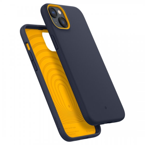 Caseology iPhone 14 Plus -kuori näytönsuojalla Nano Pop 360 Blueberry Navy