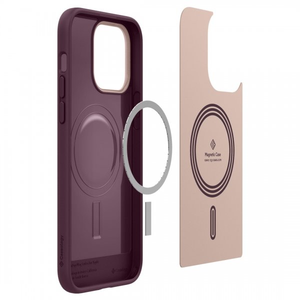 Caseology iPhone 14 Plus -suojakuori Nano Pop Mag Burgundy Bean