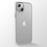 X-Level iPhone 14 Plus -suojakuori, Nature Color Series, hopea