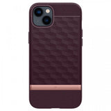 Caseology iPhone 14 Plus -suojakuori Parallax Mag Burgundy Bean