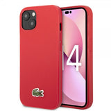 Lacoste iPhone 14 Plus -kuori Petit Pique Logo Punainen