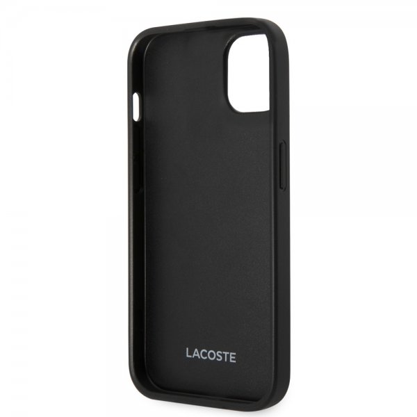 Lacoste iPhone 14 Plus -kuori, Petit Pique Logo, musta